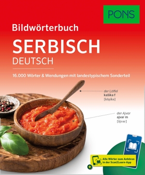 PONS Bildwörterbuch Serbisch - 16.000 Wörter & Wendungen mit landestypischem Sonderteil und Scan2Learn-App. Pons Langenscheidt GmbH, 2026.