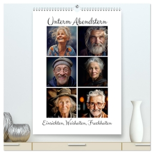Unterm Abendstern (hochwertiger Premium Wandkalender 2024 DIN A2 hoch), Kunstdruck in Hochglanz - Portraits und Einsichten über das Älterwerden. Calvendo, 2023.