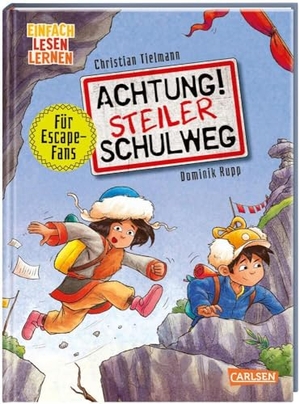 Tielmann, Christian. Achtung!: Steiler Schulweg - Einfach Lesen Lernen |  Escape-Buch zum Mitmachen für Leseanfänger*innen ab 6 | Mit mehrfach spielbaren Rätseln, Labyrinthen und Suchbildern. Carlsen Verlag GmbH, 2023.
