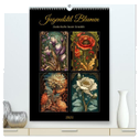 Jugendstil Blumen (hochwertiger Premium Wandkalender 2024 DIN A2 hoch), Kunstdruck in Hochglanz