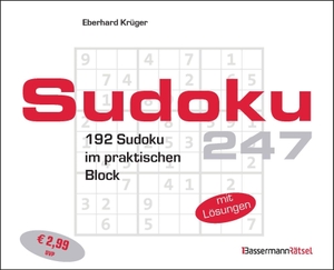 Krüger, Eberhard. Sudokublock 247 (5 Exemplare à 2,99 EUR) - 192 Sudoku im praktischen Block. Bassermann, Edition, 2026.