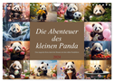 Die Abenteuer des kleinen Panda (Wandkalender 2024 DIN A4 quer), CALVENDO Monatskalender