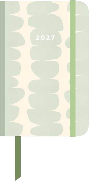 Neumann Verlage GmbH & Co. KG (Hrsg.). Dom Vari Zen Pebbles 2027 - Taschenkalender 9x14 cm - Wochenplaner mit Elastik-Verschlussband, Leseband, Falttasche & Platz für Notizen, für Beruf, Schule & Alltag. Neumann Verlage GmbH & Co, 2026.