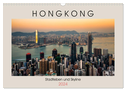 HONGKONG Skyline und Stadtleben (Wandkalender 2024 DIN A3 quer), CALVENDO Monatskalender