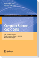 Computer Science ¿ CACIC 2018