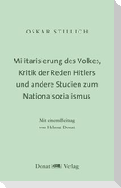 Militarisierung des Volkes, Kritik der Reden Hitlers und andere Studien zum Nationalsozialismus