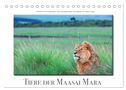Tiere der Maasai Mara (Tischkalender 2024 DIN A5 quer), CALVENDO Monatskalender