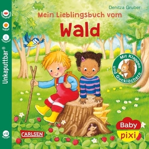 Gruber, Denitza. Baby Pixi (unkaputtbar) 129: Mein Lieblingsbuch vom Wald - Unzerstörbares Baby-Buch ab 12 Monaten über Waldtiere und Jahreszeiten mit Gucklöchern und Klappen. Carlsen Verlag GmbH, 2023.