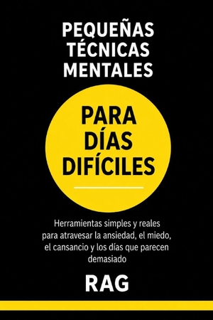 Rag. PEQUEÑAS TÉCNICAS MENTALES PARA DÍAS DIFÍCILES - Herramientas simples y reales para atravesar la ansiedad, el miedo, el cansancio y los días que parecen demasiado. CreateSpace Independent Publishing Platform, 2026.