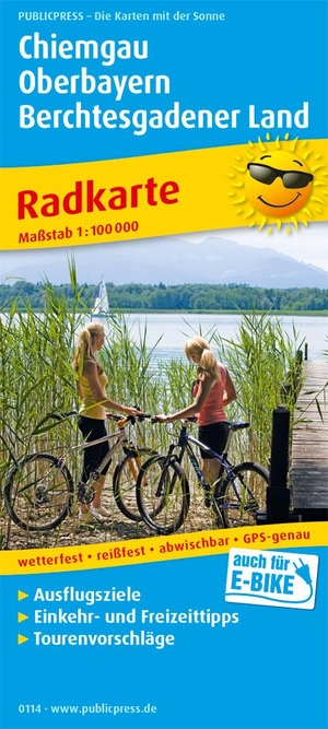 Chiemgau - Oberbayern - Berchtesgadener Land 1:100 000 - Radkarte mit Ausflugszielen, Einkehr- & Freizeittipps. Publicpress, 2018.