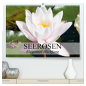 Seerosen - Eleganter Blickfang (hochwertiger Premium Wandkalender 2025 DIN A2 quer), Kunstdruck in Hochglanz