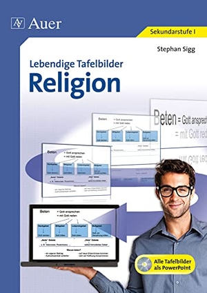 Sigg, Stephan. Lebendige Tafelbilder Religion - Alle Tafelbilder als PowerPoint auf der CD (5. bis 10. Klasse). Auer Verlag i.d.AAP LW, 2009.
