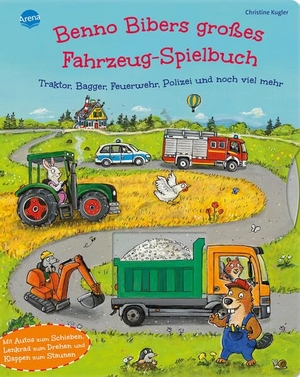 Kugler, Christine. Benno Bibers großes Fahrzeug-Spielbuch. Traktor, Bagger, Feuerwehr, Polizei und noch viel mehr - Das extra-große Mitmachbuch mit Drehscheiben, Überraschungsklappen und Autos zum Schieben ab 2 Jahren. Arena Verlag GmbH, 2026.