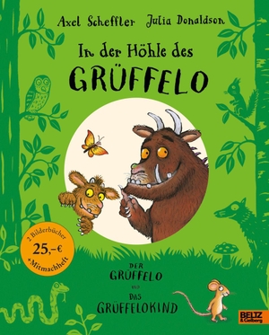Scheffler, Axel / Julia Donaldson. In der Höhle des Grüffelo - Der Grüffelo + Das Grüffelokind mit Mitmachheft zum Malen, Suchen & Rätseln. Julius Beltz GmbH, 2024.
