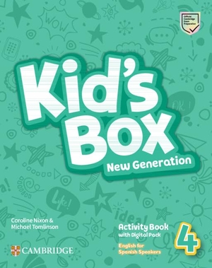 Nixon, Caroline / Michael Tomlinson. Kid's Box New Generation Level 4 Activity Book with Home Booklet and Digital Pack English for Spanish Speakers. Cambridge University Press & Assessment, 2026.