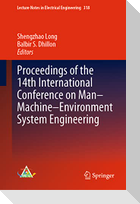 Proceedings of the 14th International Conference on Man-Machine-Environment System Engineering