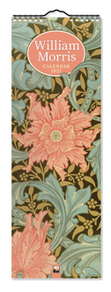 William Morris - Slimline-Kalender 2027 - Original Flame Tree Publishing-Kalender Slimeline [Kalender]