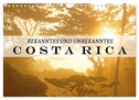 Bekanntes und Unbekanntes Costa Rica (Wandkalender 2024 DIN A4 quer), CALVENDO Monatskalender
