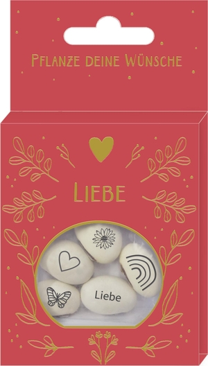 Geprägte Saatbohnen - Pflanze deine Wünsche - Glücksbohnen mit Botschaft - Liebe. Coppenrath, 2026.