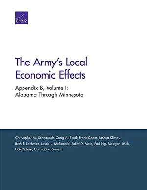 Schnaubelt, Christopher M / Sutera, Cole et al. The Army's Local Economic Effects - Appendix B: Alabama Through Minnesota. RAND Corporation, 2016.