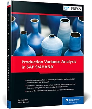 Jordan, John / Janet Salmon. Production Variance Analysis in SAP S/4HANA. Rheinwerk Verlag GmbH, 2023.