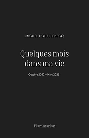 Houellebecq, Michel. Quelques mois dans ma vie - Octobre 2022 - Mars 2023. Flammarion, 2023.