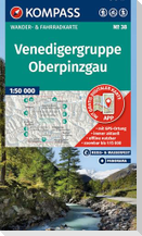 KOMPASS Wanderkarte 38 Venedigergruppe, Oberpinzgau 1:50.000