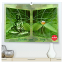 Buddha und Yin Yang (hochwertiger Premium Wandkalender 2025 DIN A2 quer), Kunstdruck in Hochglanz