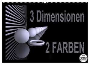 IssaBild, IssaBild. 3 Dimensionen - 2 Farben (Wandkalender 2024 DIN A2 quer), CALVENDO Monatskalender - Dreidimensionale Flächen im OpArt-Design. Calvendo Verlag, 2023.