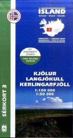 Island Serkort 03 Kjölur - Langjökull - Kerlingarfjöll 1 : 100 000 / 1 : 50 000. Mál og menning, 2026.