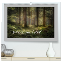 Wald im Licht (hochwertiger Premium Wandkalender 2025 DIN A2 quer), Kunstdruck in Hochglanz