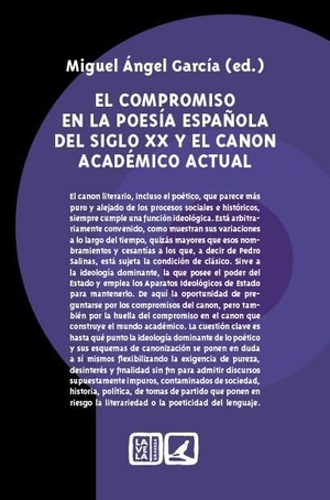 García Guinea, Miguel Ángel. El compromiso en la poesía española del siglo XX y el canon académico actual. Comares, 2020.