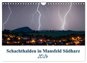 Schachtanlagen in Mansfeld Südharz (Wandkalender 2024 DIN A4 quer), CALVENDO Monatskalender