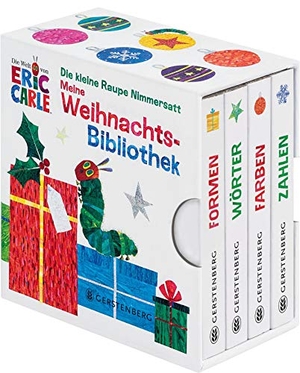 Carle, Eric. Die kleine Raupe Nimmersatt - Meine Weihnachtsbibliothek - Farben - Formen - Wörter - Zahlen. Gerstenberg Verlag, 2019.