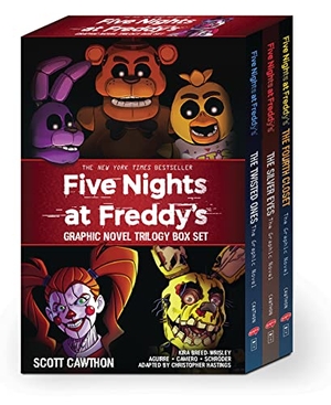 Cawthon, Scott / Cooper, Elley et al. Five Nights at Freddy's Graphic Novel Trilogy Box Set. Scholastic Ltd., 2023.
