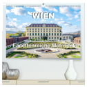 Wien Facettenreiche Metropole (hochwertiger Premium Wandkalender 2025 DIN A2 quer), Kunstdruck in Hochglanz
