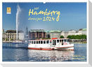 Mit Hamburg durchs Jahr 2024 (Wandkalender 2024 DIN A2 quer), CALVENDO Monatskalender