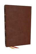 Nkjv, End-Of-Verse Reference Bible, Personal Size Large Print, Leathersoft, Brown, Red Letter, Comfort Print