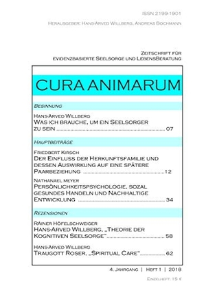 Bochmann, Andreas. Cura Animarum (2018) 1 - Zeitschrift für evidenzbasierte Seelsorge und Lebensberatung. Life Consult Sps Kg, 2018.