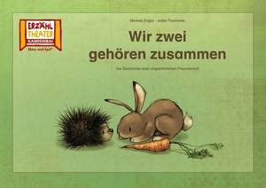 Engler, Michael / Joëlle Tourlonias. Wir zwei gehören zusammen / Kamishibai Bildkarten - Eine Geschichte über eine ungewöhnliche Freundschaft. 12 Bildkarten für das Erzähltheater. Hase und Igel Verlag GmbH, 2021.