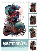 Merkwürdige Monstrositäten (Wandkalender 2024 DIN A4 hoch), CALVENDO Monatskalender
