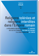 Religions tolérées et religions interdites dans l'empire Romain