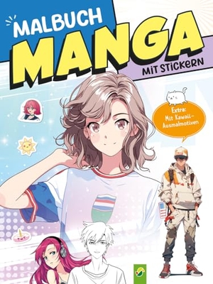 Schwager & Steinlein Verlag. Extra dickes Manga-Malbuch mit Stickern zum Kreativsein und Entspannen für alle Manga-Fans! - Über 125 Ausmalbilder im Manga- und Anime-Style! Mit niedlichen Kawaii-Bildern. Schwager und Steinlein, 2024.