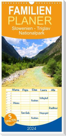 Familienplaner 2024 - Slowenien - Triglav Nationalpark mit 5 Spalten (Wandkalender, 21 x 45 cm) CALVENDO