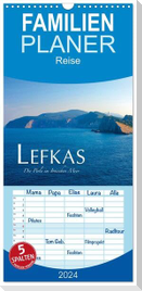 Familienplaner 2024 - Lefkas ¿ Die Perle im Ionischen Meer mit 5 Spalten (Wandkalender, 21 x 45 cm) CALVENDO