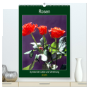 Rosen - Symbol der Liebe und Verehrung (hochwertiger Premium Wandkalender 2025 DIN A2 hoch), Kunstdruck in Hochglanz