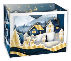 Weihnachtskarte Pop-Up - Winterliche Dorfidylle. Kaufmann Ernst Vlg GmbH, 2026.