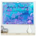 Acrylic Pouring - Faszinierende Farben und Formen (hochwertiger Premium Wandkalender 2024 DIN A2 quer), Kunstdruck in Hochglanz