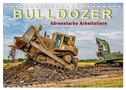 Bulldozer - bärenstarke Arbeitstiere (Tischkalender 2024 DIN A5 quer), CALVENDO Monatskalender
