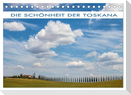 Die Schönheit der Toskana (Tischkalender 2025 DIN A5 quer), CALVENDO Monatskalender